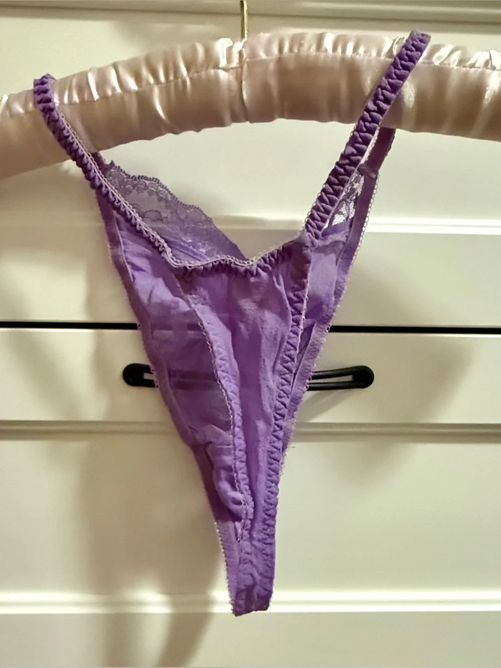 Victoria’s Secret EUC Vintage Gold Label Silk Lavender Chemise Set S